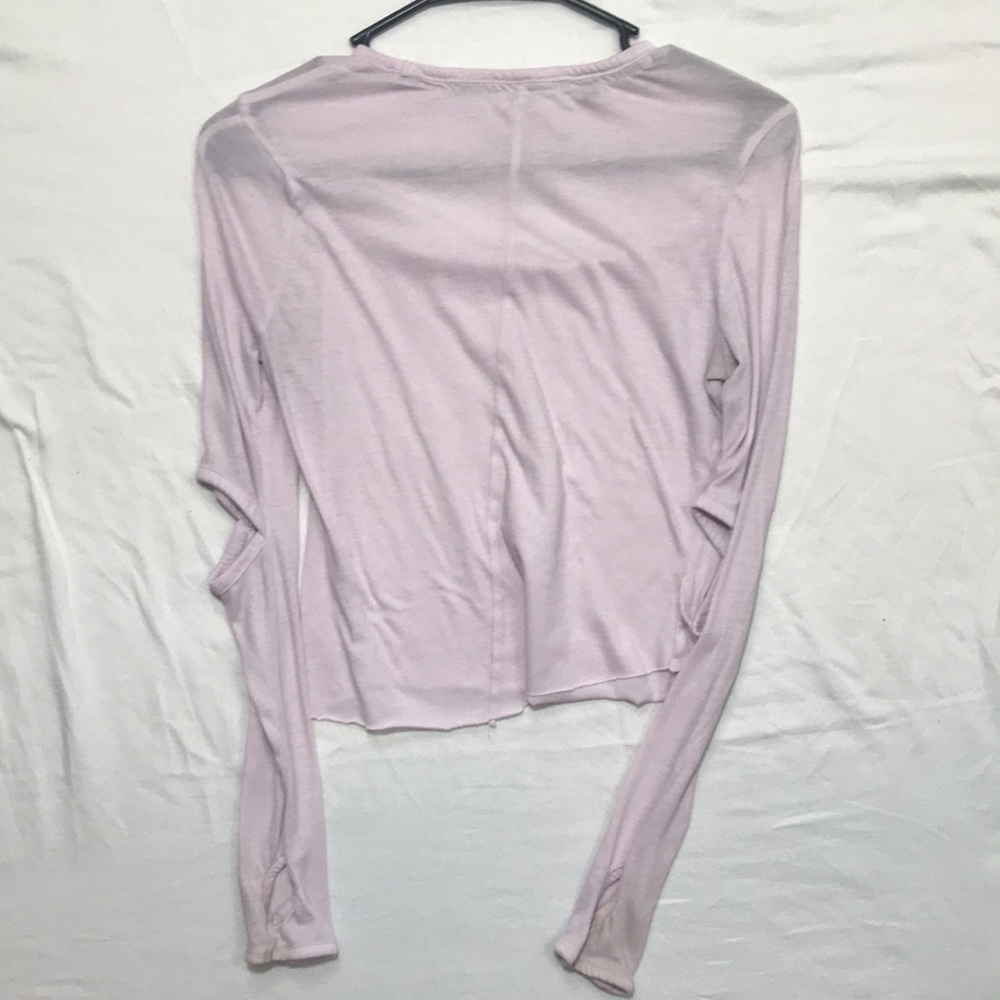 Women’s small GYMSHARK long sleeve tee. Pink in color. - Picture 2 of 2